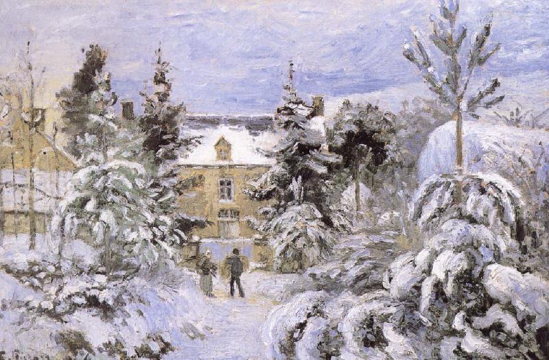 Snow scenery, Camille Pissarro